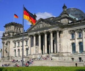 Puzzle Στο Reichstag, Φραγκφούρτη, Γερμανία